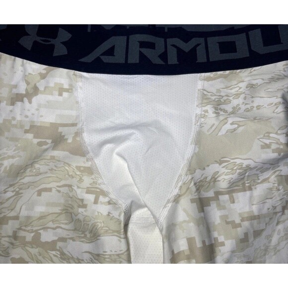 Large Under Armour Men’s Heatgear Compression Camo Dessert Tights - Picture 2 of 6